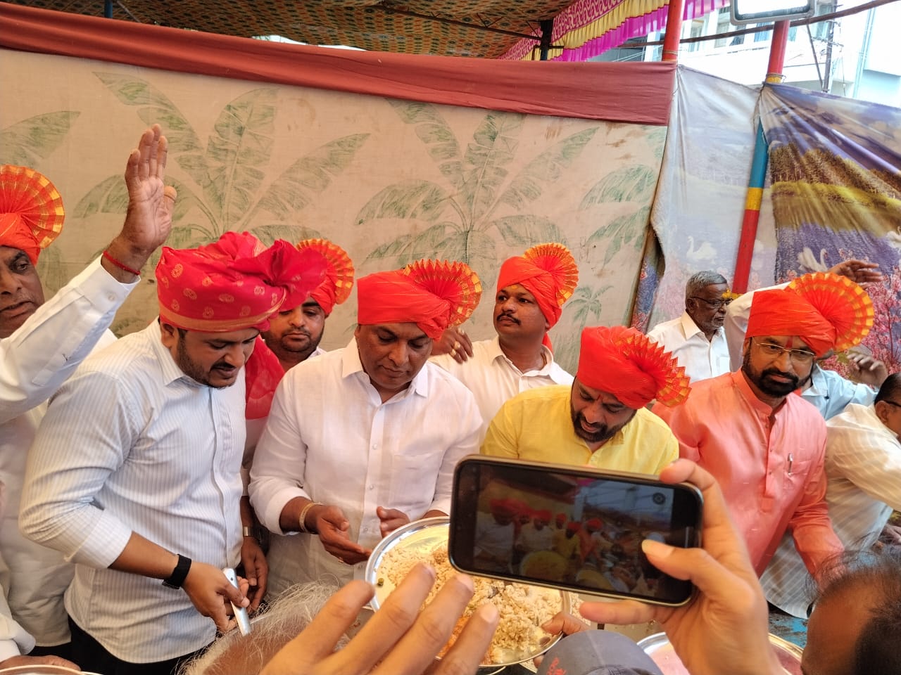 A celebration of cultural unity in the grand Navratri Aarti